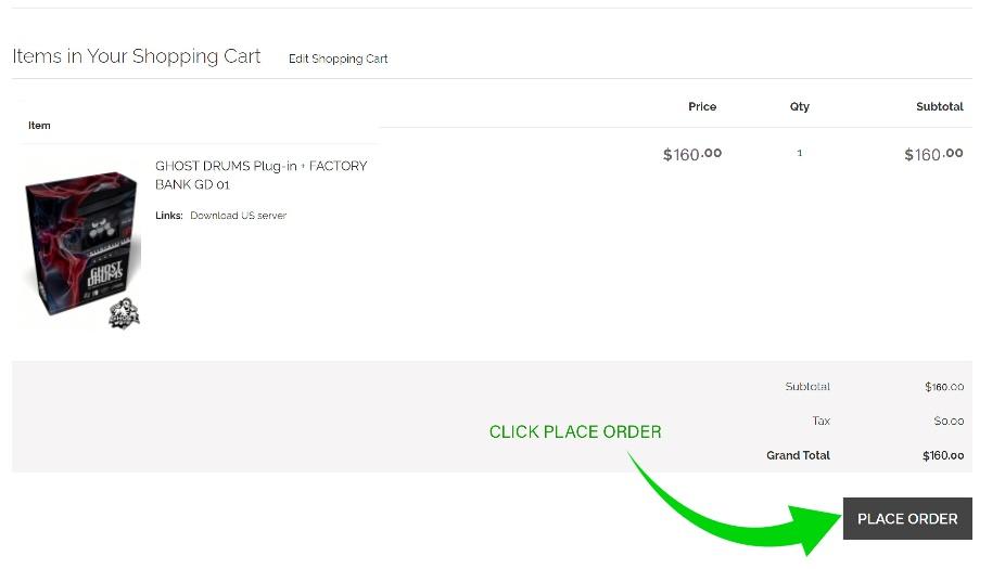 How to buy Drum Plugin Ghost Drums Step 8