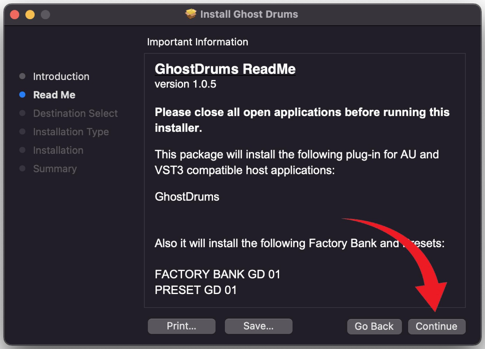 How to Install Drum Plugin Ghost Drums on macOS Step 5