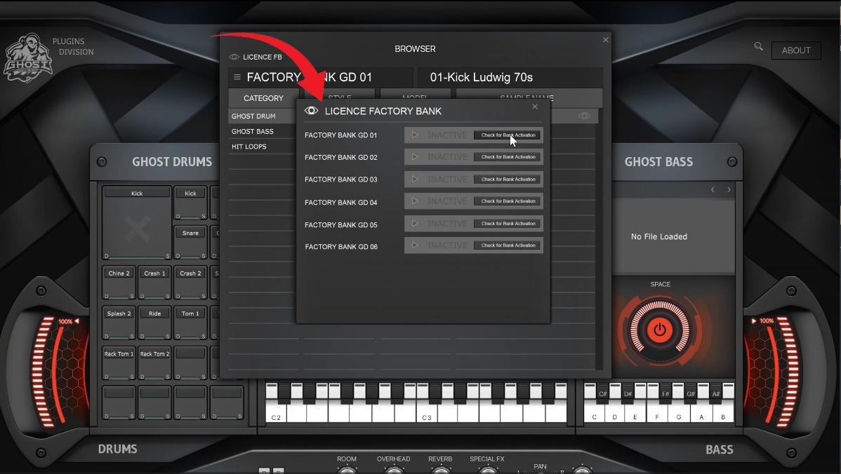 How to Authorization-Activation Drum Plugin Ghost Drums Step 8