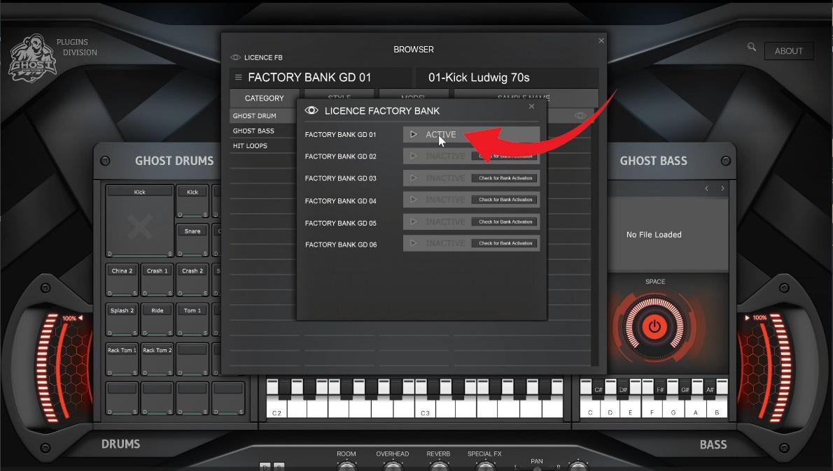 How to Authorization-Activation Drum Plugin Ghost Drums Step 11